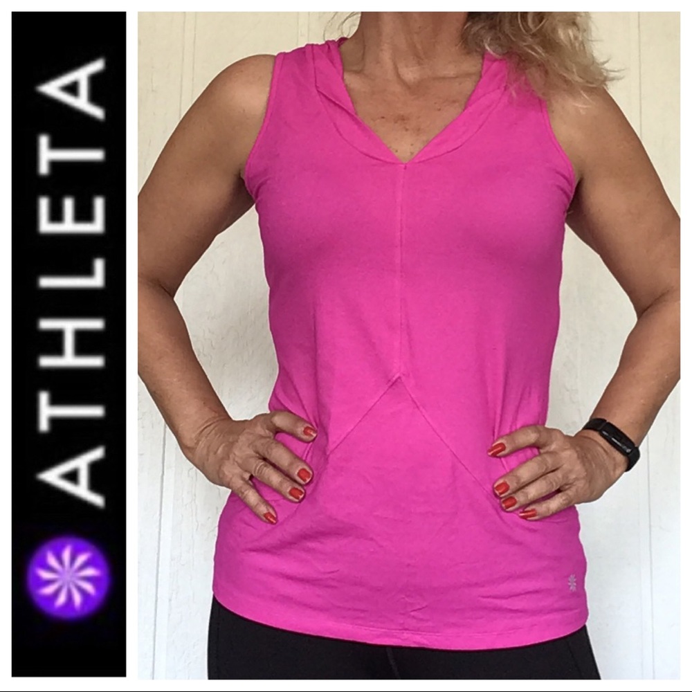 ATHLETA HOT PINK TANK TOP MEDIUM